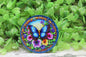 Floral Butterfly Circle Badge Reel