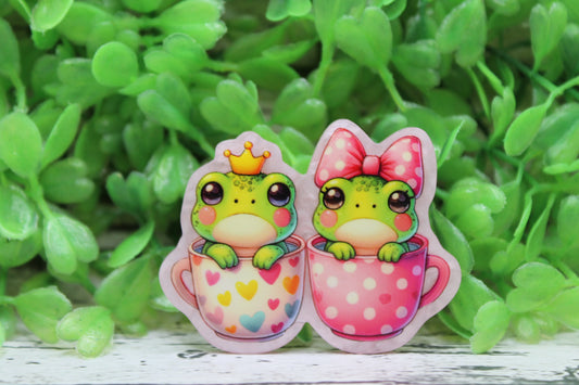 Frogs in Teacups Badge Reel