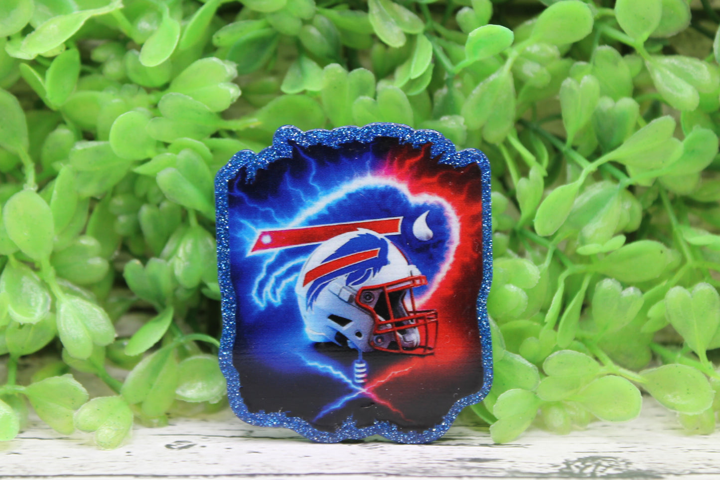 Bills Football Electric Badge Reel
