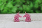 Pink Glitter Unicorns Stud Earrings