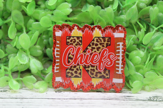 KC Chiefs Football Brushstrokes Badge Reel