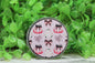 Pumpkins & Ghosts Pink Circle Badge Reel