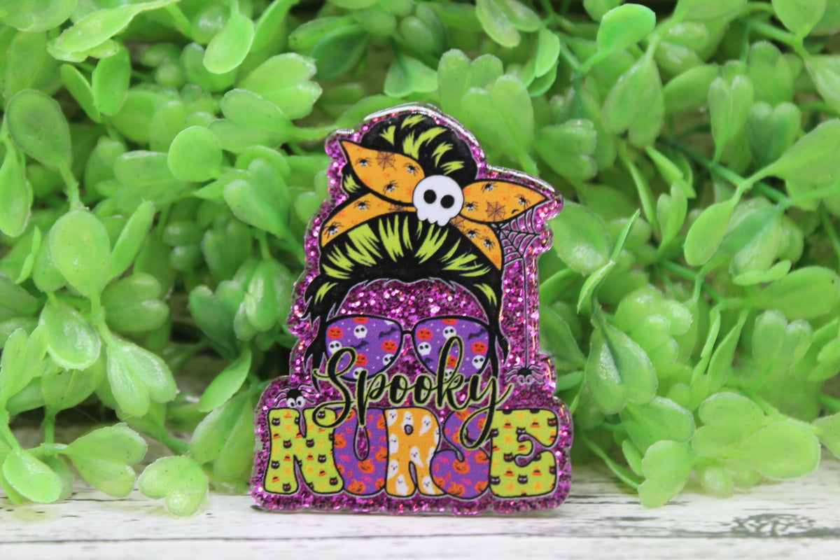 Spooky Nurse Badge Reel