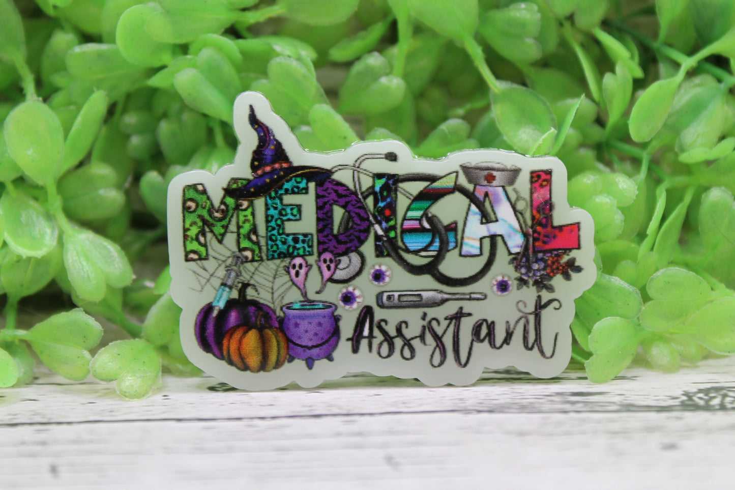 Medical Assistant Halloween Badge Reel