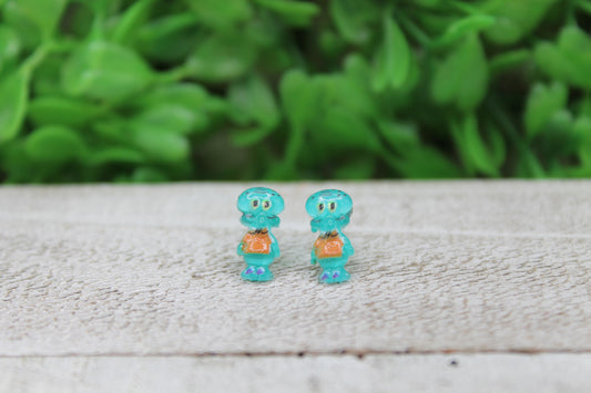 Squidward Mini Stud Earrings