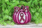 Pink Leopard Pumpkin Breast Cancer Awareness Badge Reel
