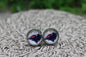 Buffalo Bills Football 12mm Glass Stud Earrings