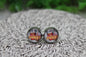 Dunkin Junkie 12mm Glass Stud Earrings