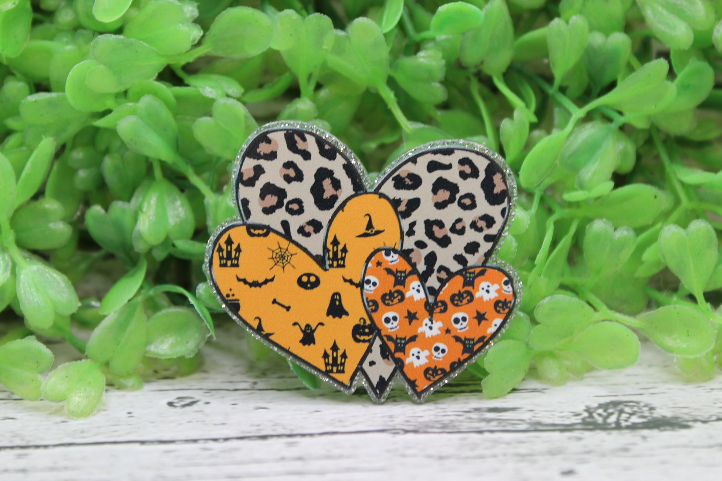 Halloween Heart Trio Badge Reel