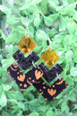 Jack-O-Lantern Faces Dangle Earrings