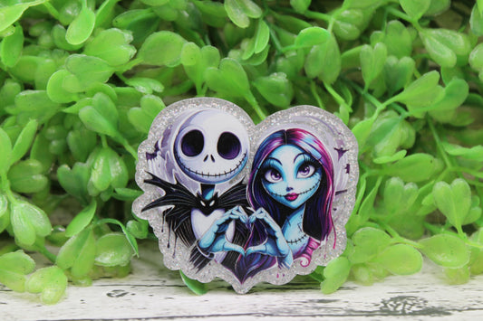 Jack & Sally Heart Badge Reel