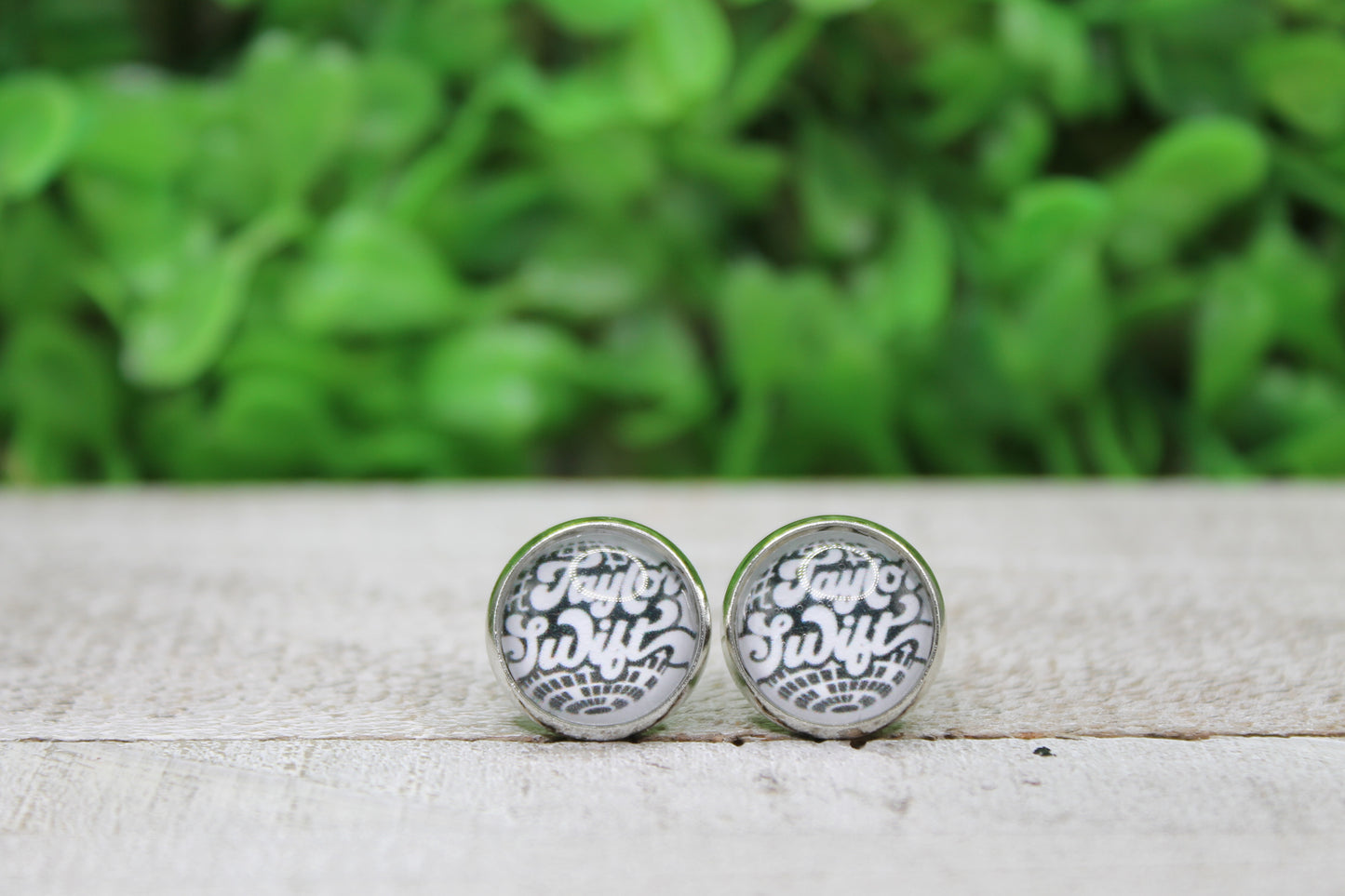 Disco Ball Taylor 12mm Glass Stud Earrings