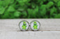 Oogie 12mm Glass Stud Earrings