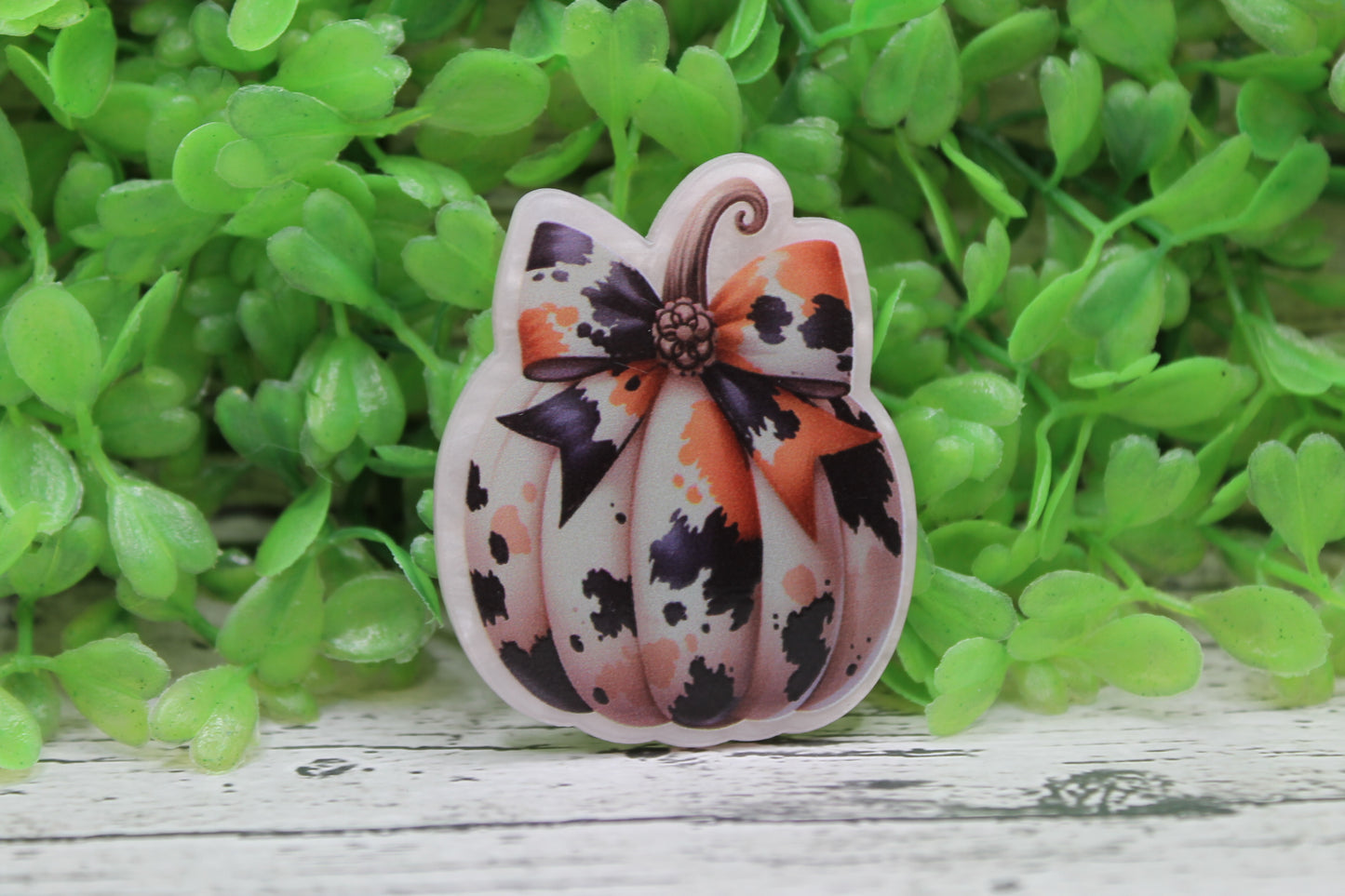 Cow Pumpkin Badge Reel