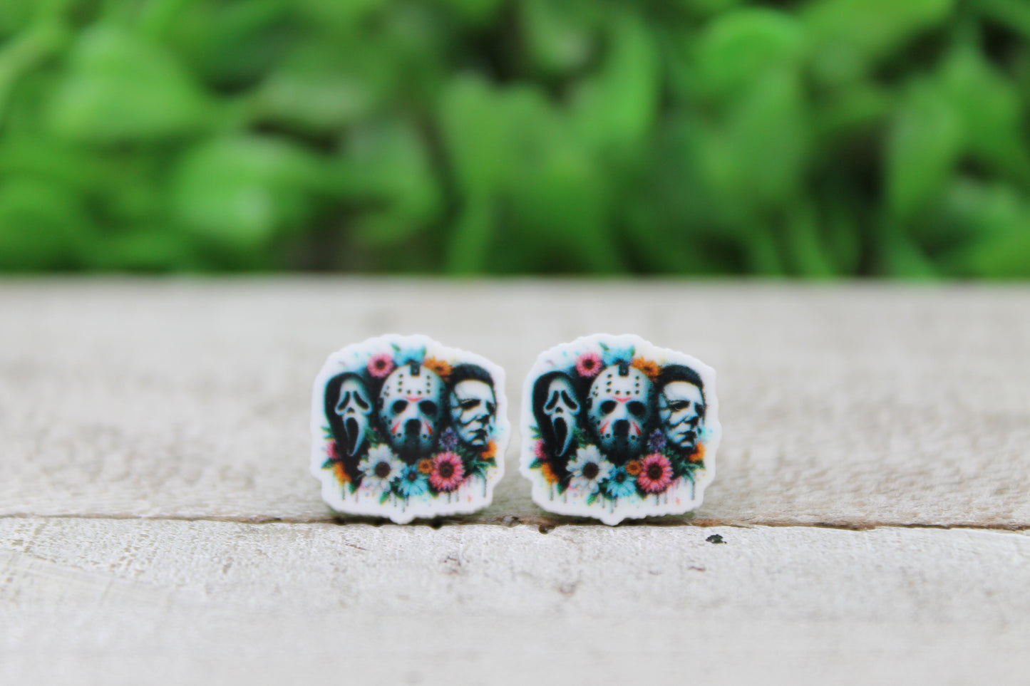 Halloween Horror Trio • Acrylic Stud Earrings