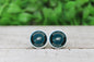 Philadelphia Eagles Football Circle • Acrylic Stud Earrings