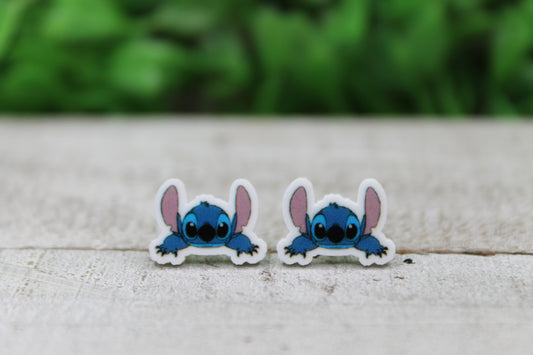 Stitch • Acrylic Stud Earrings