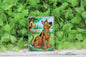 Brown Dog Rectangle Badge Reel