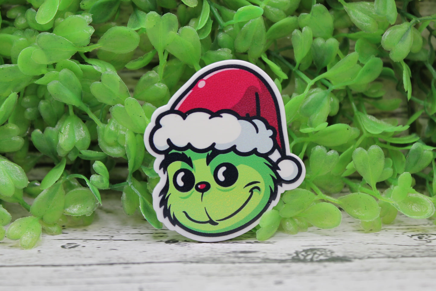 Santa Hat Grinch Badge Reel