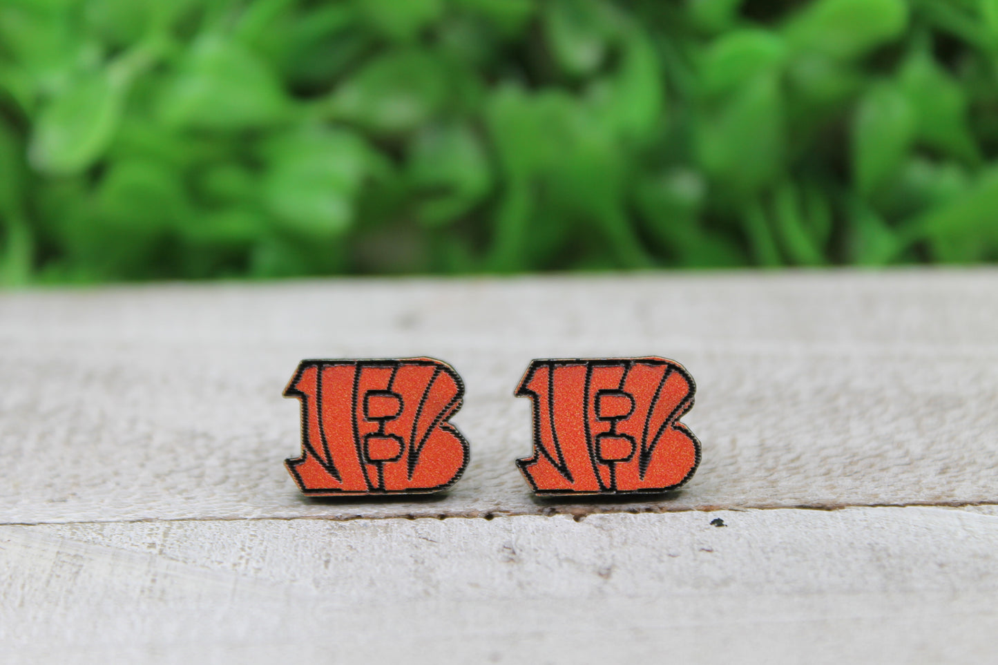 Bengals Football Stud Earrings