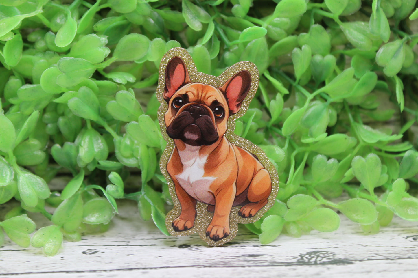 French Bulldog Badge Reel