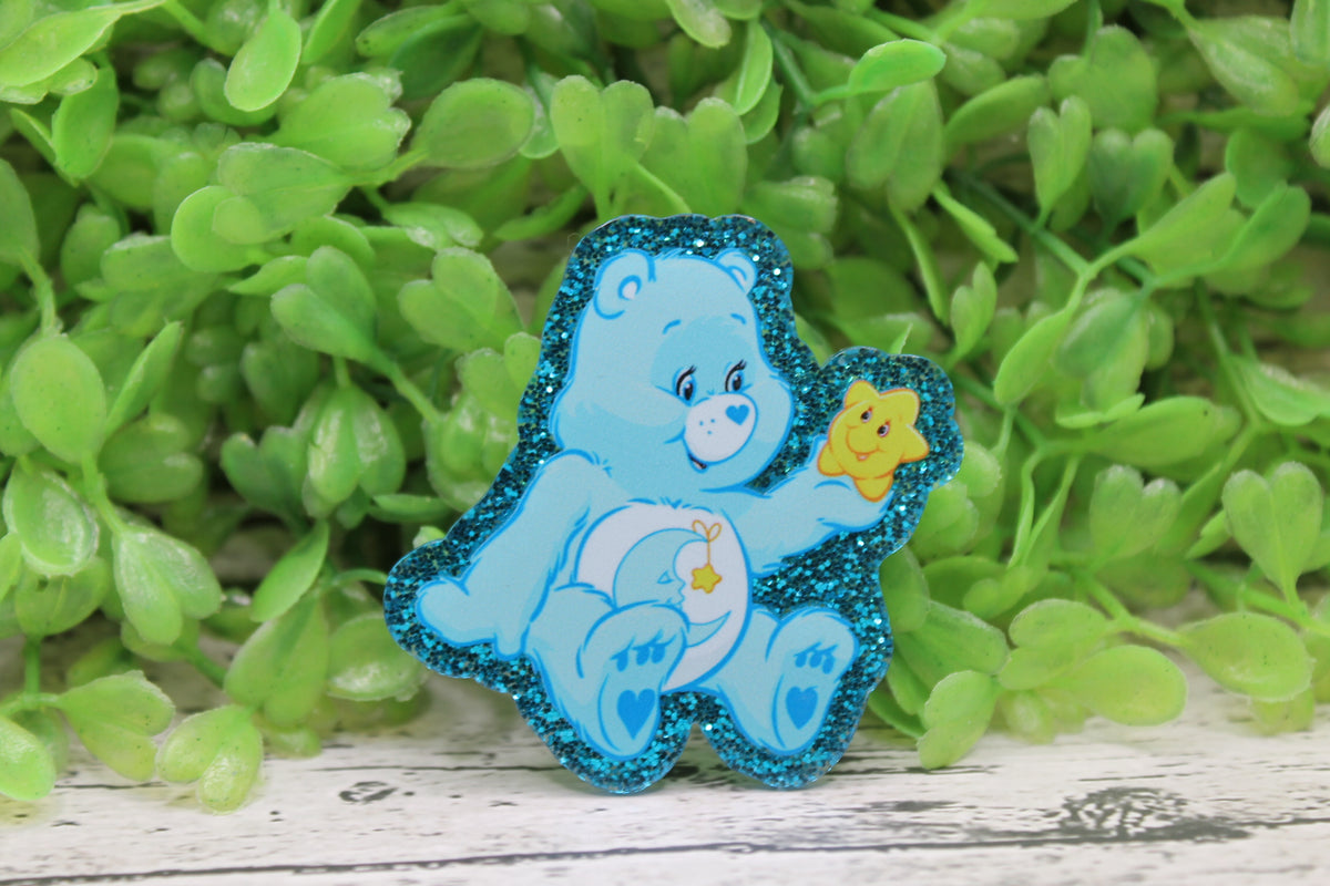 Blue Bear with Star Badge Reel