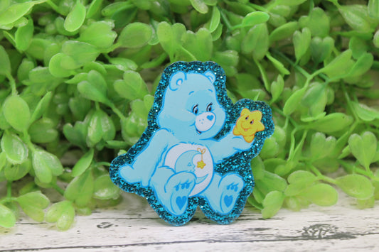 Blue Bear with Star Badge Reel