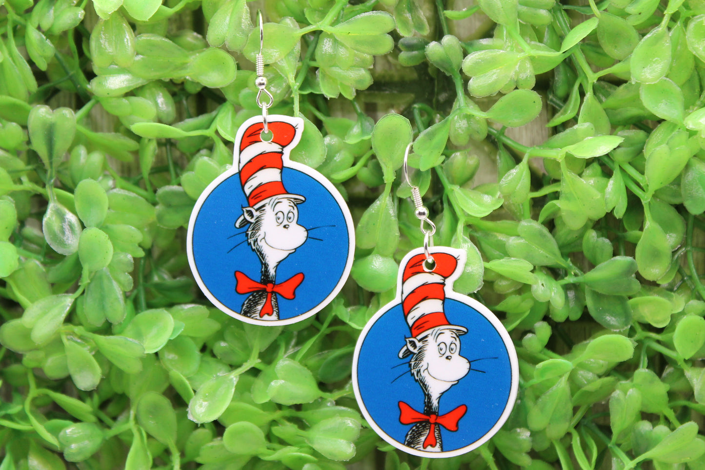 Cat in the Hat • Dangle Earrings