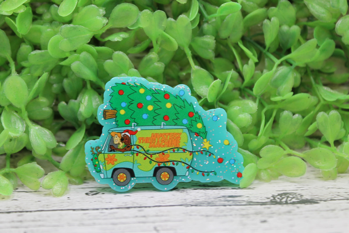 Christmas Mystery Machine Badge Reel