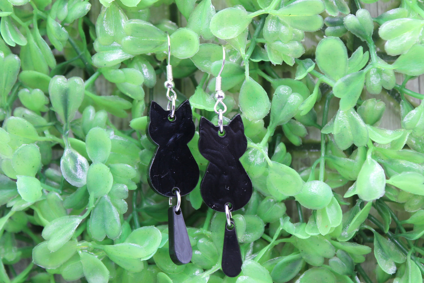 Black Cat • Dangle Earrings