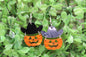 Cowboy Jack-O-Lantern • Dangle Earrings