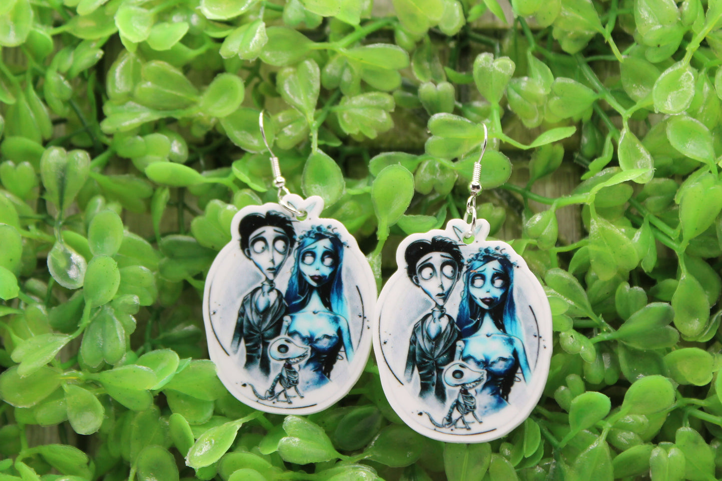 Corpse Bride & Victor Oval • Dangle Earrings