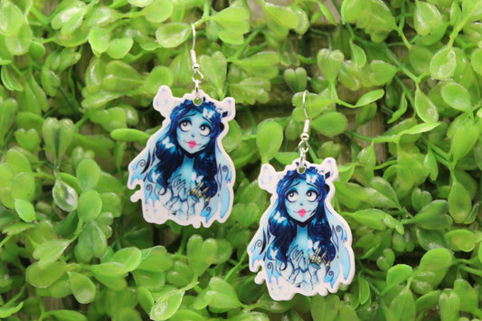 Corpse Bride & Butterfly • Dangle Earrings