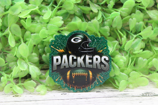Green Bay Packers Football Splatter Badge Reel