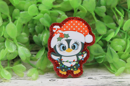 Christmas Penguin Badge Reel