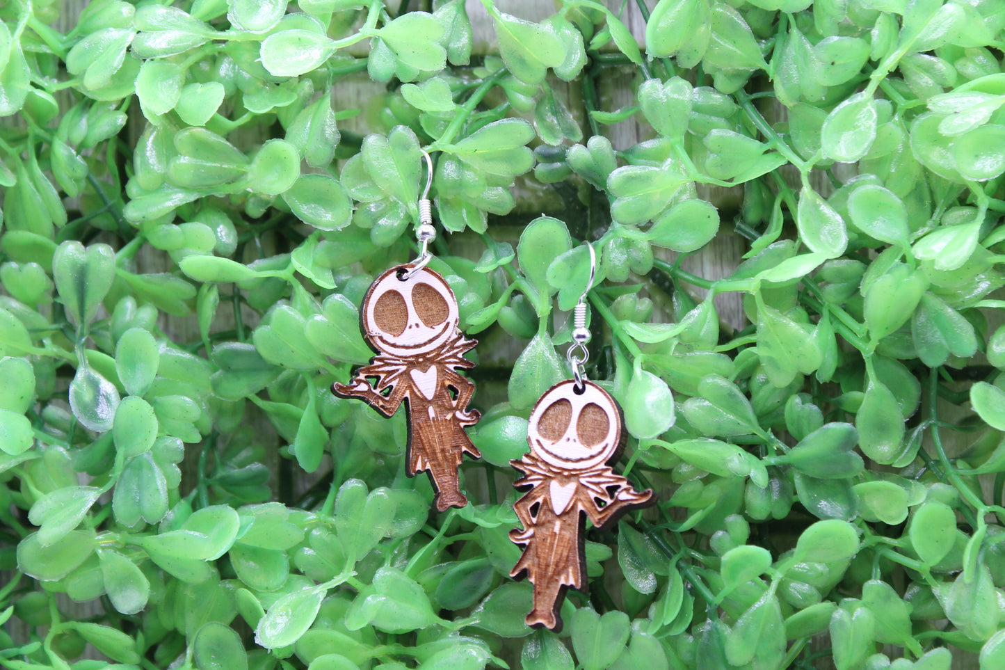 Jack • Wood Dangle Earrings