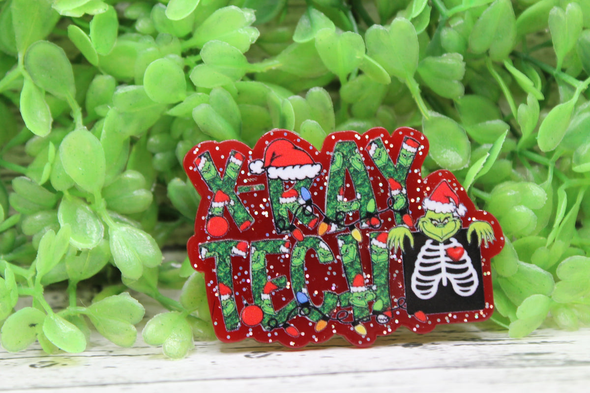 X-RAY TECH Christmas Badge Reel