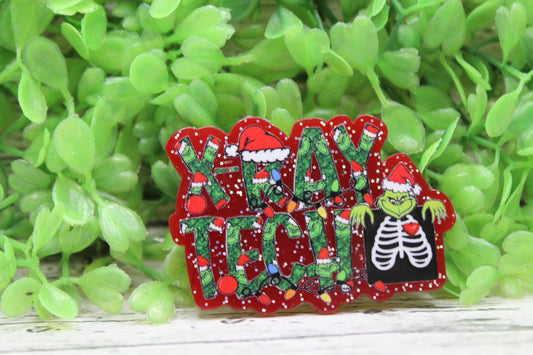 X-RAY TECH Christmas Badge Reel