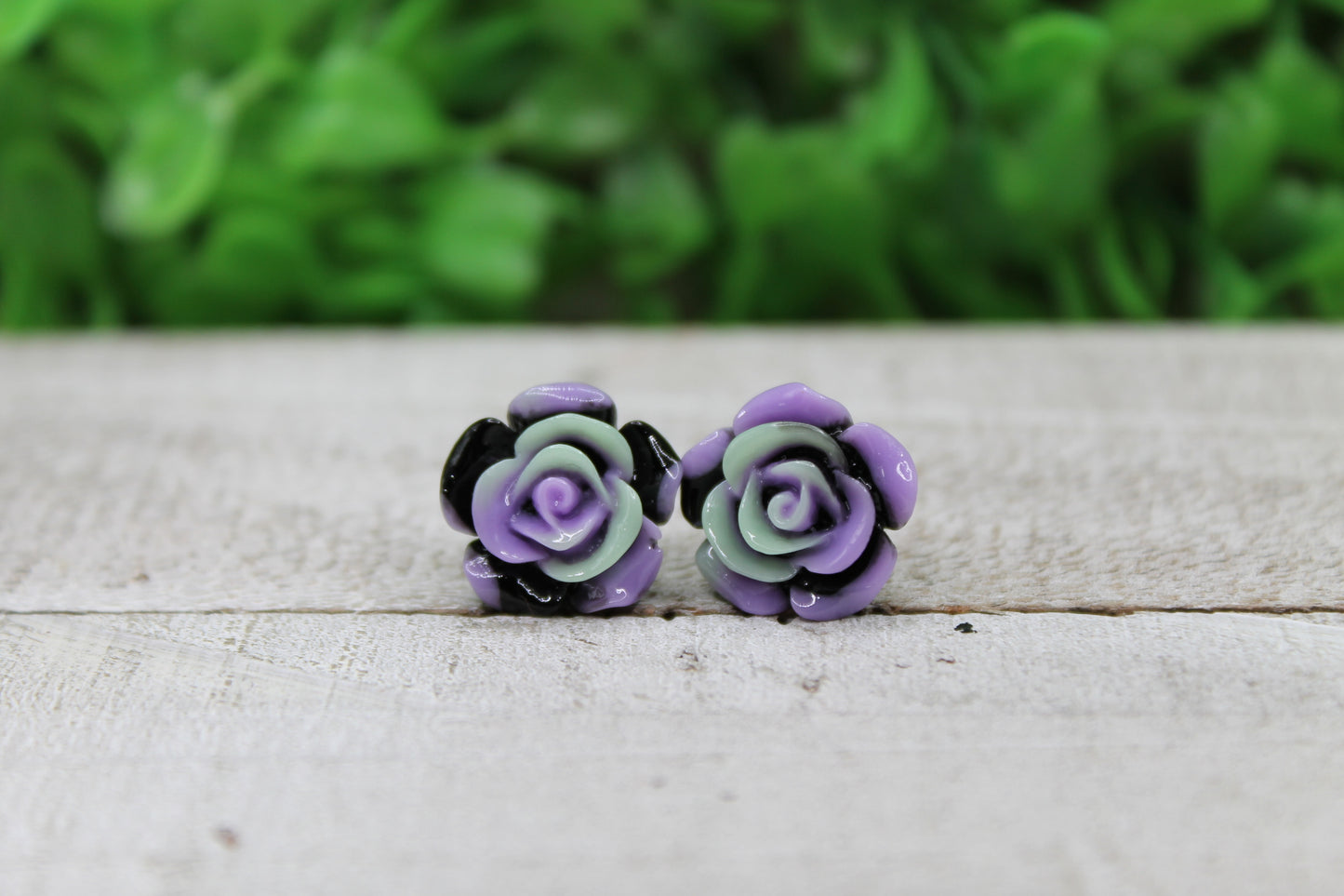 Halloween Roses Stud Earrings