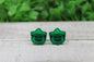 Green Witch Bucket • Stud Earrings