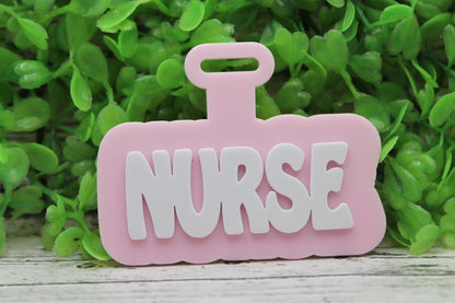 NURSE Pink Badge Accessory