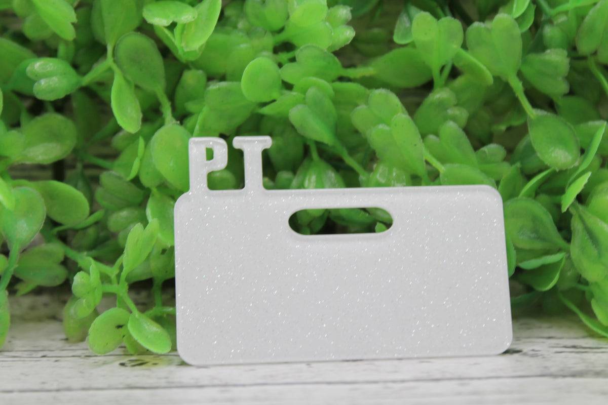 PT - Physical Therapy White Shimmer Badge Accessory