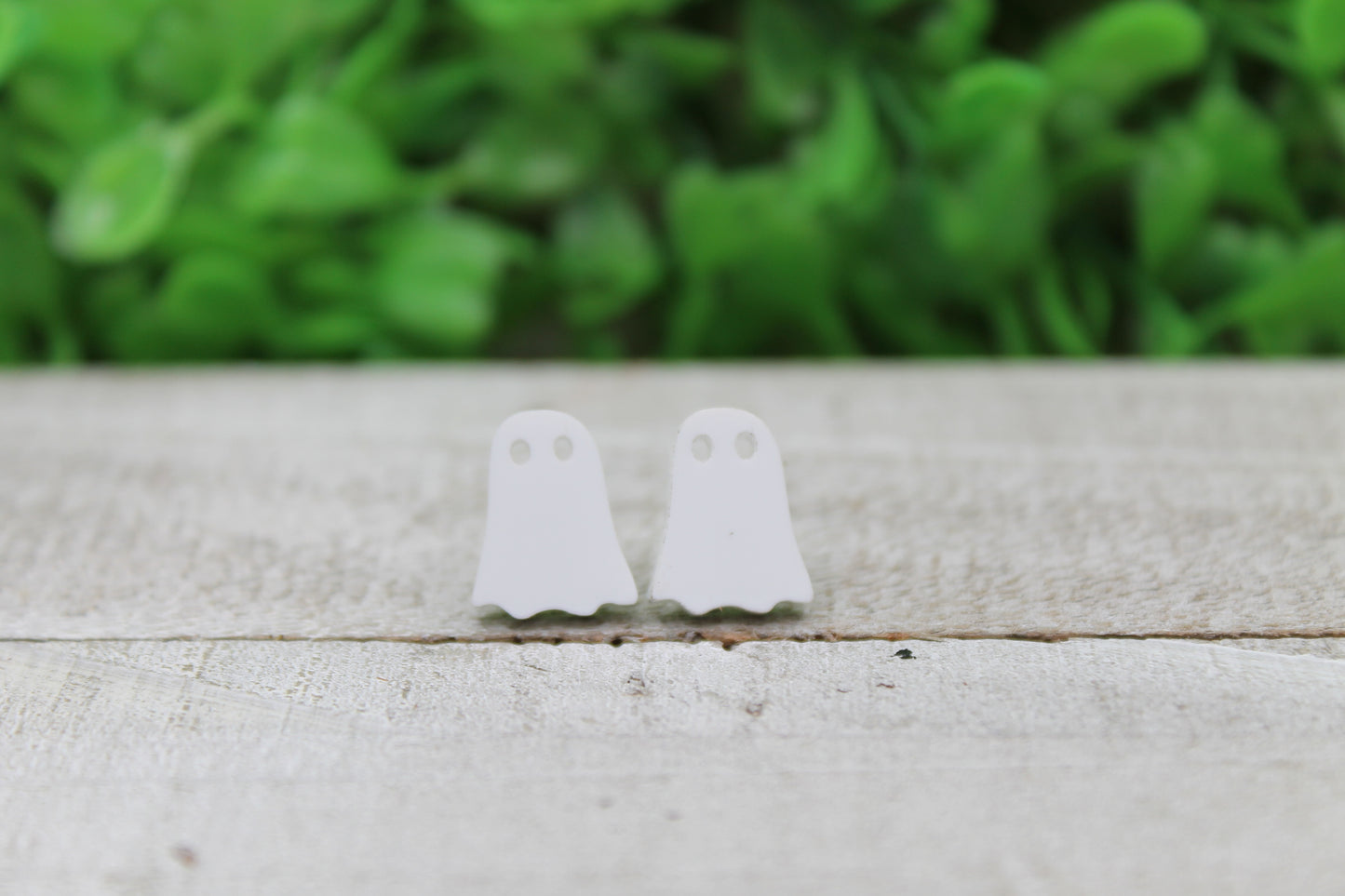 Small White Ghost • Stud Earrings