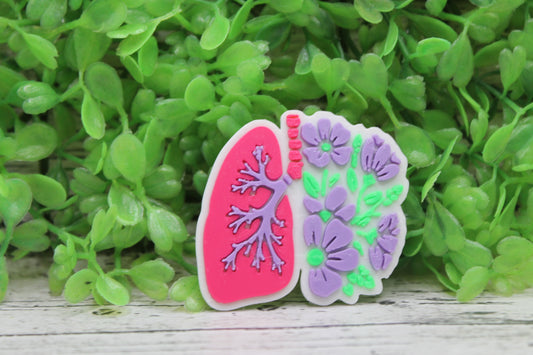 Floral Lungs 3D Badge Reel