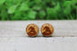 Oogie & Bats • Wood Stud Earrings