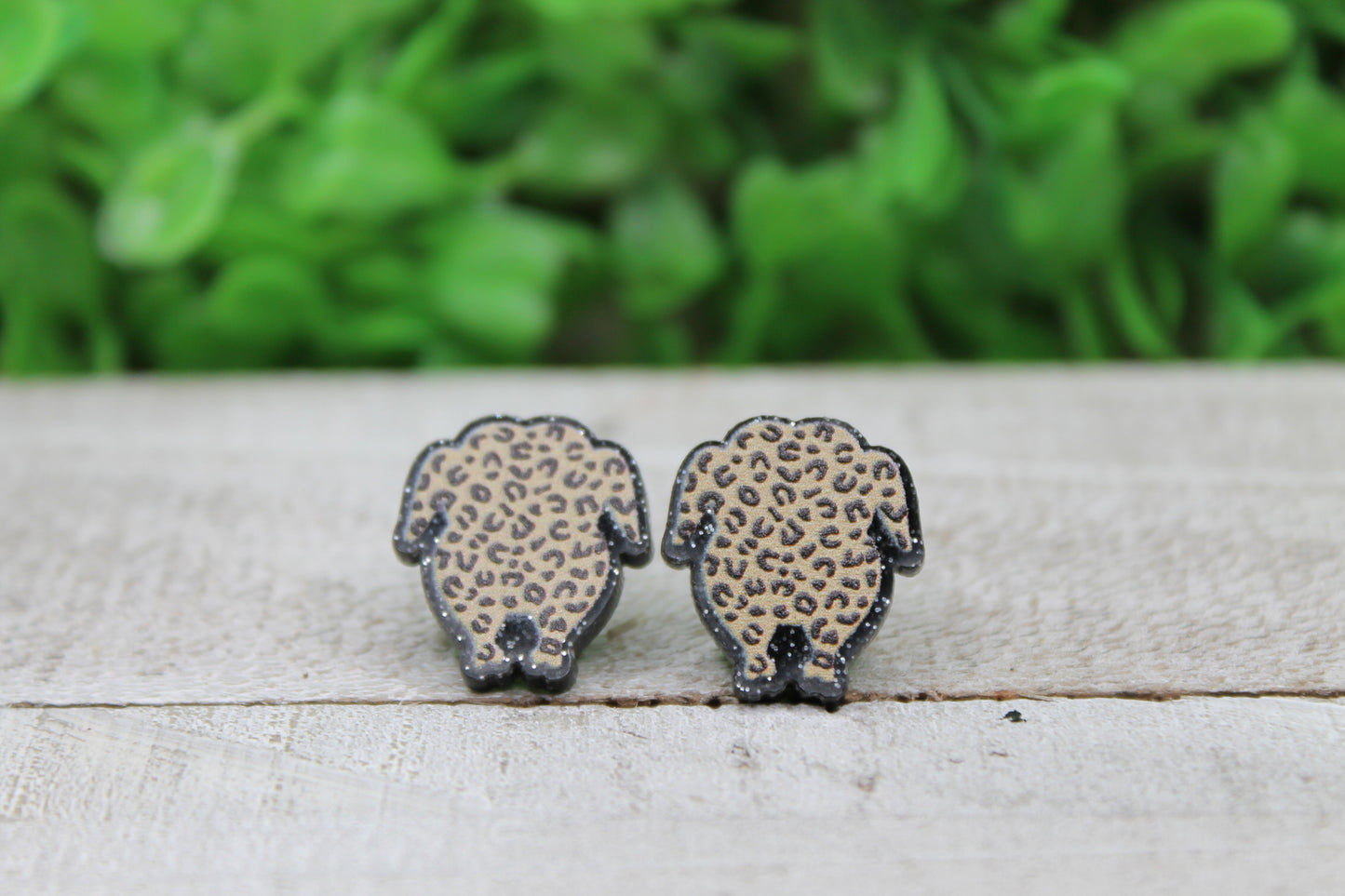 Leopard Turkey - Cooked • Stud Earrings