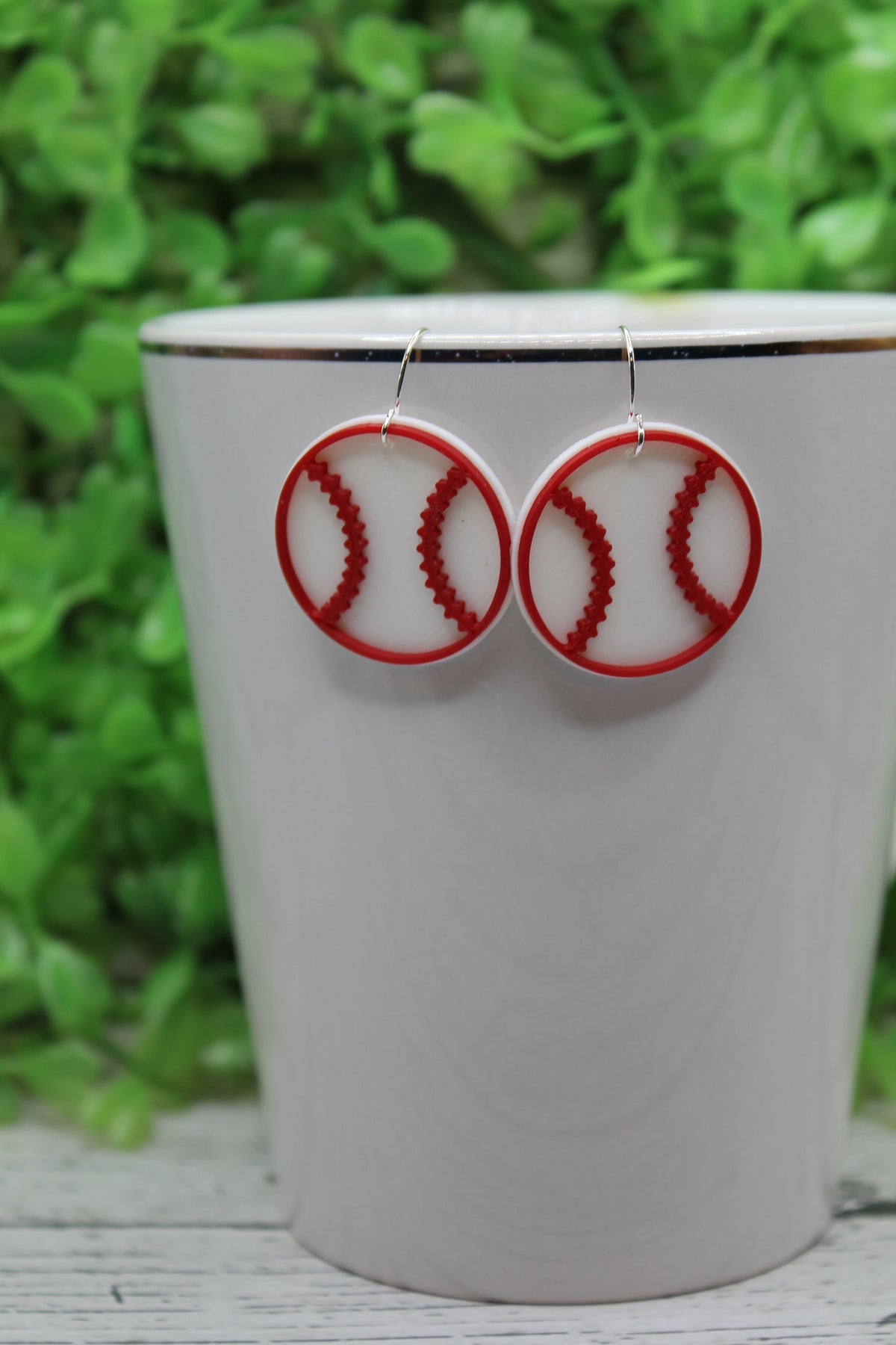 Baseball Drop Earrings