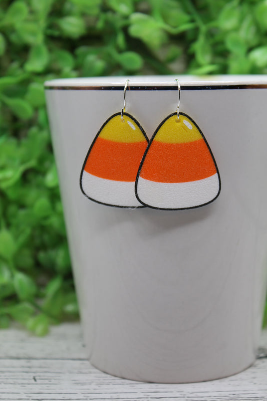 Candy Corn Drop Earrings
