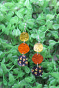 Candy Corn Trio • Dangle Earrings