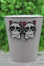 Grump Cat Drop Earrings